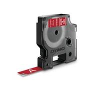 Dymo D1 Durable Etichette Bianco su rosso 12mm x 7m Bianco su rosso 1978366