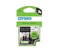 Dymo D1 Etichette Autoadesive Flessibile per Stampanti LabelManager, Rotolo da 19 mm x 3.5 m, Stampa Nera su Bianco, S0718050