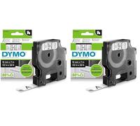 Dymo D1 Etichette Autoadesive per Stampanti LabelManager, Rotolo da 12 mm x 7 m, Stampa Nero su Bianco, 1 Pezzo (Confezione da 2)
