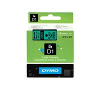 Nastro Dymo 45809 (S0720890) - Nero su verde (19 mm)
