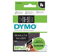 Dymo D1 Etichette Autoadesive per Stampanti LabelManager, Rotolo da 24 mm x 7 m, Stampa Bianco su Nero