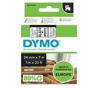 S0720930 - DYMO Nastro/Tape D1 53713 Black on White - 24mm x 7m