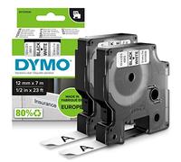 DYMO D1 etichette originali | stampa nera su bianco | 12 mm x 7 mm | etichette autoadesive per etichettatrice LabelManager | 2 pezzi