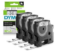 Dymo D1 etichette, stampa nero su bianco, 12x7 mm, etichette autoadesive per stampanti LabelManager, 4 pezzi