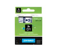 Nastro D1 409140 - 9 mm x 7 mt - blu/bianco - Dymo