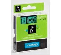 Nastro D1 450190 - 12 mm x 7 mt - nero/verde - Dymo