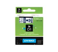 Dymo D1 Standard Etichette Blu su bianco- 12mm x 7m Blu su bianco S0720540