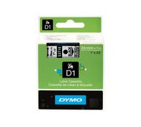 Nastro D1 537100 - 24 mm x 7 mt - nerotrasparente - Dymo