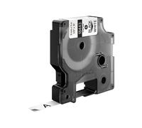 nastro in vinile per etichettatrice rhino - colore nero/bianco dymo 9 mm x 5,5 mt - 18443