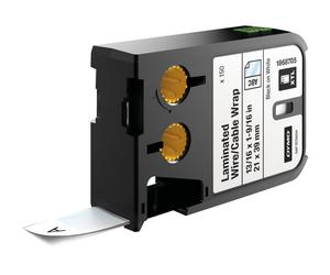 Dymo Etichette laminate per l'avvoglimento di fili/ cavi Nero su 1868705