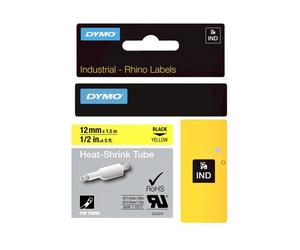 Dymo Etichette per tubi termoretraibili IND Nero su giallo Multicolore 18056