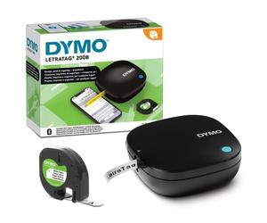DYMO LetraTag 200B etichettatrice Bluetooth § Stampante per etichette compatta § Si connette a iOS e Android tramite tecnologia wireless Bluetooth § Include 1 rotolo di etichette di carta bianca (Let