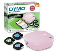 DYMO LetraTag 200B kit per etichettatrice rosa con Bluetooth | etichettatore compatta si connette a iOS e Android tramite tecnologia wireless Bluetooth | Include 3 rotoli di etichette assortite