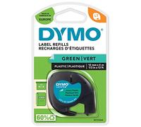 Nastro Letratag 912040 - in plastica - 12 mm x 4mt - verde - Dymo
