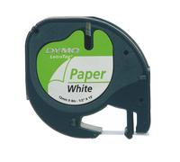 Dymo Letratag S0721510 Etichetta originale TEMPT PER SDGRACK - testo nero su sfondo bianco - larghezza 12mm x 4 metri (91200) NEW