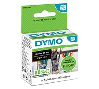 DYMO LW Etichette Multiuso, Autoadesive, per Etichettatrici LabelWriter, 1 Rotolo da 1.000 Etichette Facilmente Staccabili, 13 x 25 mm