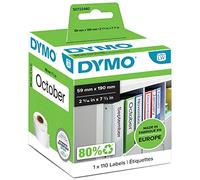 DYMO LW etichette multiuso/LAF originali | 59 mm x 190 mm | rotolo da 110 etichette facilmente staccabili | autoadesive | per etichettatrici LabelWriter