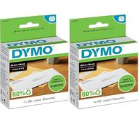 DYMO LW etichette per indirizzi | 28 mm x 89 mm | rotolo da 130 etichette facilmente staccabili | autoadesive | per etichettatrici LabelWriter | originali (Confezione da 2)