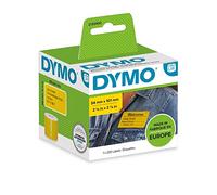 Rotolo 220 Etichette Spedizione/Badge 54x101mm gialle per Dymo LabelWriter