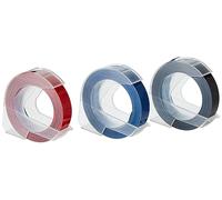 Dymo S0847750, 9mm x 3 m, testo bianco/nero, blu, rosso, nastro originale