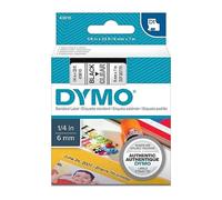 Nastro D1 436100 - 6 mm x 7 mt - nerotrasparente - Dymo