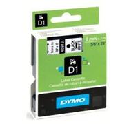 Dymo NASTRO D1 9MMX7M NERO/BIANCO