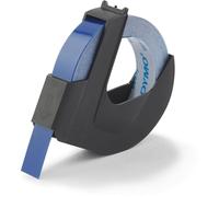 DYMO Nastro per etichettatura in rilievo originale | Rotolo da 9 mm x 3 m | Stampa bianca su blu | Autoadesivo | per etichettatrici a rilievo | Confezione da 1