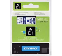 DYMO Nastro per etichette D1 autentico, blu su bianco, 19 mm x 7 m, autoadesivo, per etichettatrice LabelManager