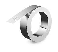 DYMO Nastro per goffratura in alluminio non adesivo, 12 mm x 4,8 m, compatibile con il goffratore Rhino M1011, resistente alle intemperie, ideale per fai da te e costruzioni, prodotto in Europa