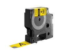 Nastro di scrittura Dymo W.19mm/L.3,5m flessibile in nylon nero su giallo Quantità:5