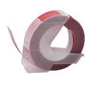 Dymo Omega, 9mm x 3m, testo bianco / sfondo marrone castagna, nastro compatibile
