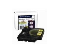 DYMO Original Ind Writing Tape per Rhinoa Inch Nylon 12mm x 3,5 m - Nero su giallo NEW