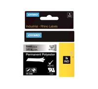 DYMO Polyester Permanent IND - Nastri per etichette (Nero su sfondo metallico, Multicolore, Poliestere, -40-150 °C, UL 969, DYMO)