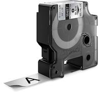DYMO IND 18487 - Etichette DYMO IND, in poliestere, 19 mm, colore nero e metallo