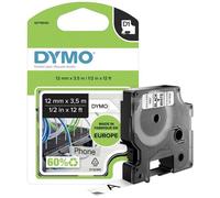 DYMO S0718040 Cassetta nastro Poliammide Colore Nastro: Bianco Colore caratter