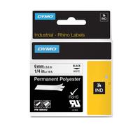 DYMO - S0718210 - Nastro Rhino 18483 - 12 mm x 5,5 mt - poliestere - permanente - nero-bianco - Dymo - 72186 - Conf. da 1 Pz. - S0718210