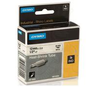 DYMO S0718300 / 18055 Tubo Termorestringente 12Mm X 1.5M Nero Su Bianco