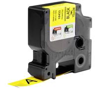 DYMO S0718470 18433 Cassetta nastro Vinile Colore Nastro: Giallo Colore caratte