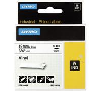 DYMO S0718620 / 18445 Nastro In Vinile Rhino ID1 19Mm X 5.5M Nero Su Bianco