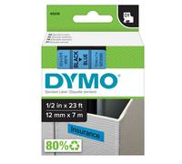 DYMO - S0720560 - Nastro D1 standard 450160 - 12 mm x 7 mt - PL - nero-blu - Dymo - 27867 - Conf. da 1 Pz. - S0720560