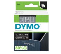 DYMO - S0720600 - Nastro D1 standard 450200 - 12 mm x 7 mt - PL - bianco-trasparente - Dymo - 27871 - Conf. da 1 Pz.