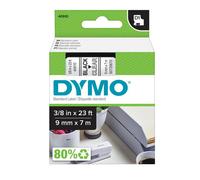 DYMO - S0720670 - Nastro D1 standard 409100 - 9 mm x 7 mt - PL - nero-trasparente - Dymo - 27845 - Conf. da 1 Pz.