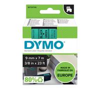 DYMO - S0720740 - Nastro D1 standard 409190 - 9 mm x 7 mt - PL - nero-verde - Dymo - 27853 - Conf. da 1 Pz. - S0720740