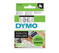 DYMO - S0720780 - Nastro D1 standard 436130 - 6 mm x 7 mt - PL - nero-bianco - Dymo - 27843 - Conf. da 1 Pz. - S0720780