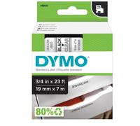 DYMO - S0720820 - Nastro D1 standard 458000 - 19 mm x 7 mt - PL - nero-trasparente - Dymo - 27876 - Conf. da 1 Pz. - S0720820