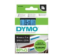DYMO - S0720860 - Nastro D1 standard 458060 - 19 mm x 7 mt - PL - nero-blu - Dymo - 27882 - Conf. da 1 Pz. - S0720860