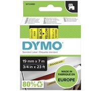 Dymo schriftband 45808 yellow gelb black schwarz (s0720880)