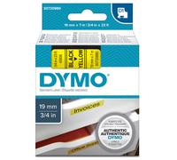 DYMO - S0720880 - Nastro D1 standard 458080 - 19 mm x 7 mt - PL - nero-giallo - Dymo - 27884 - Conf. da 1 Pz.