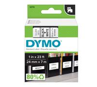 DYMO - S0720930 - Nastro D1 standard 537130 - 24 mm x 7 mt - PL - nero-bianco - Dymo - 37885 - Conf. da 1 Pz. - S0720930