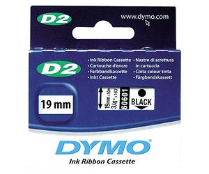 Dymo S0721300 Nastro di Scrittura D2, 19 mm x 50 m, Nero